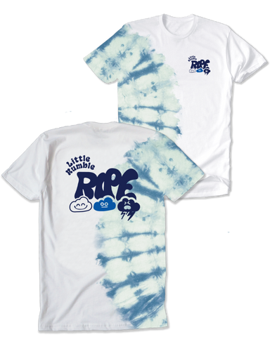 Little Rumble Tie Dye Tee (Blue/White)