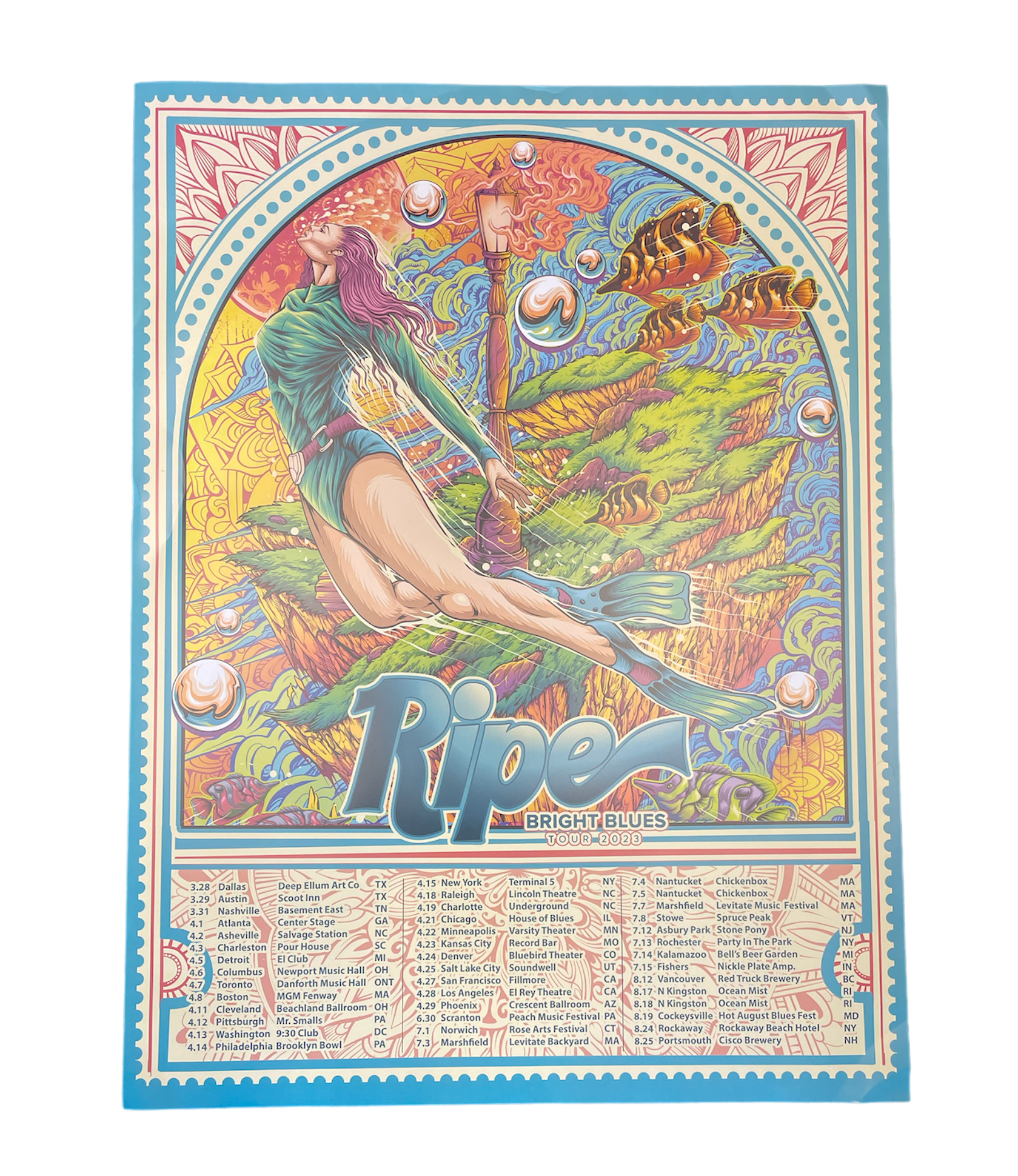 Bright Blues Tour Poster