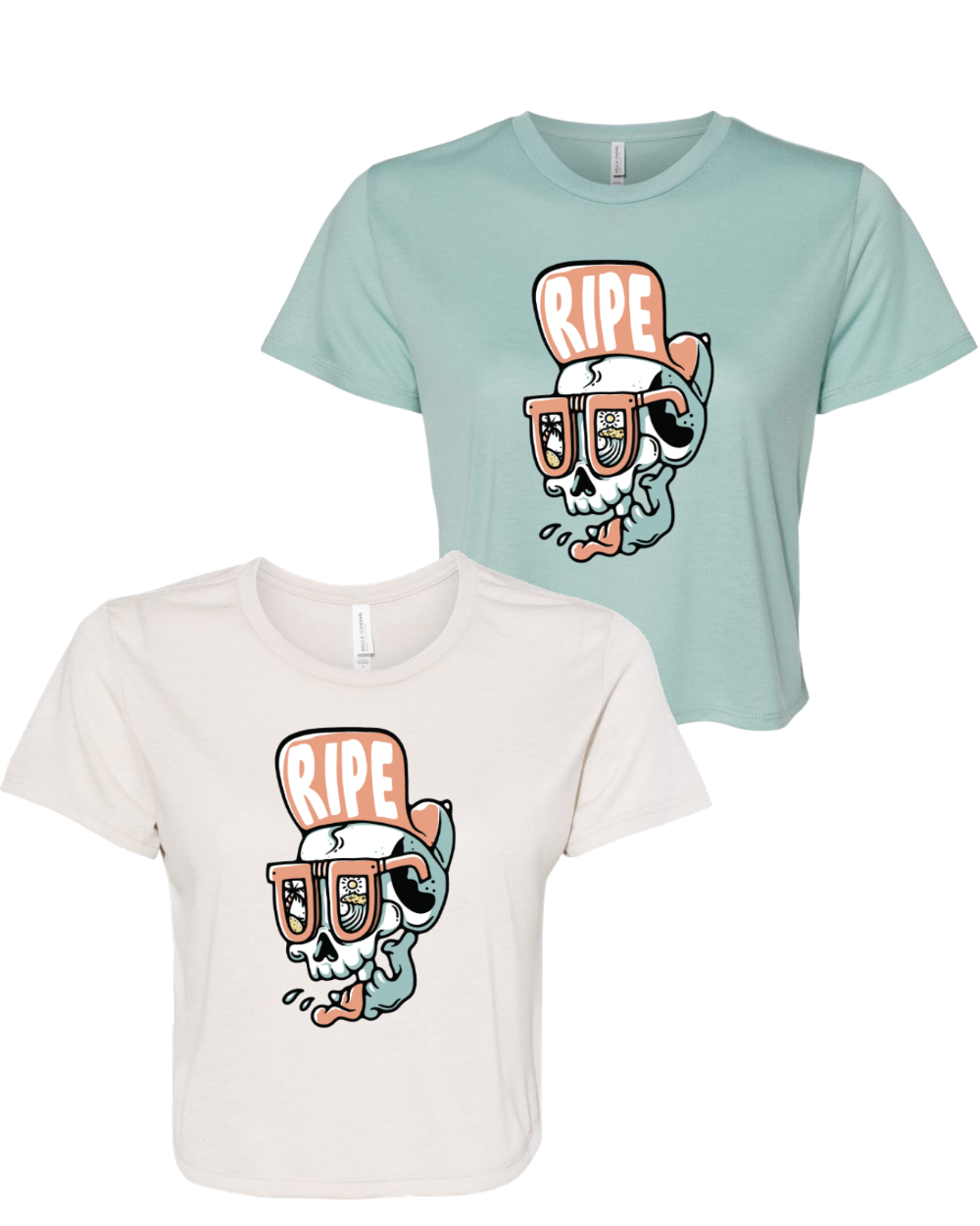 Women's Skull Crop Tee