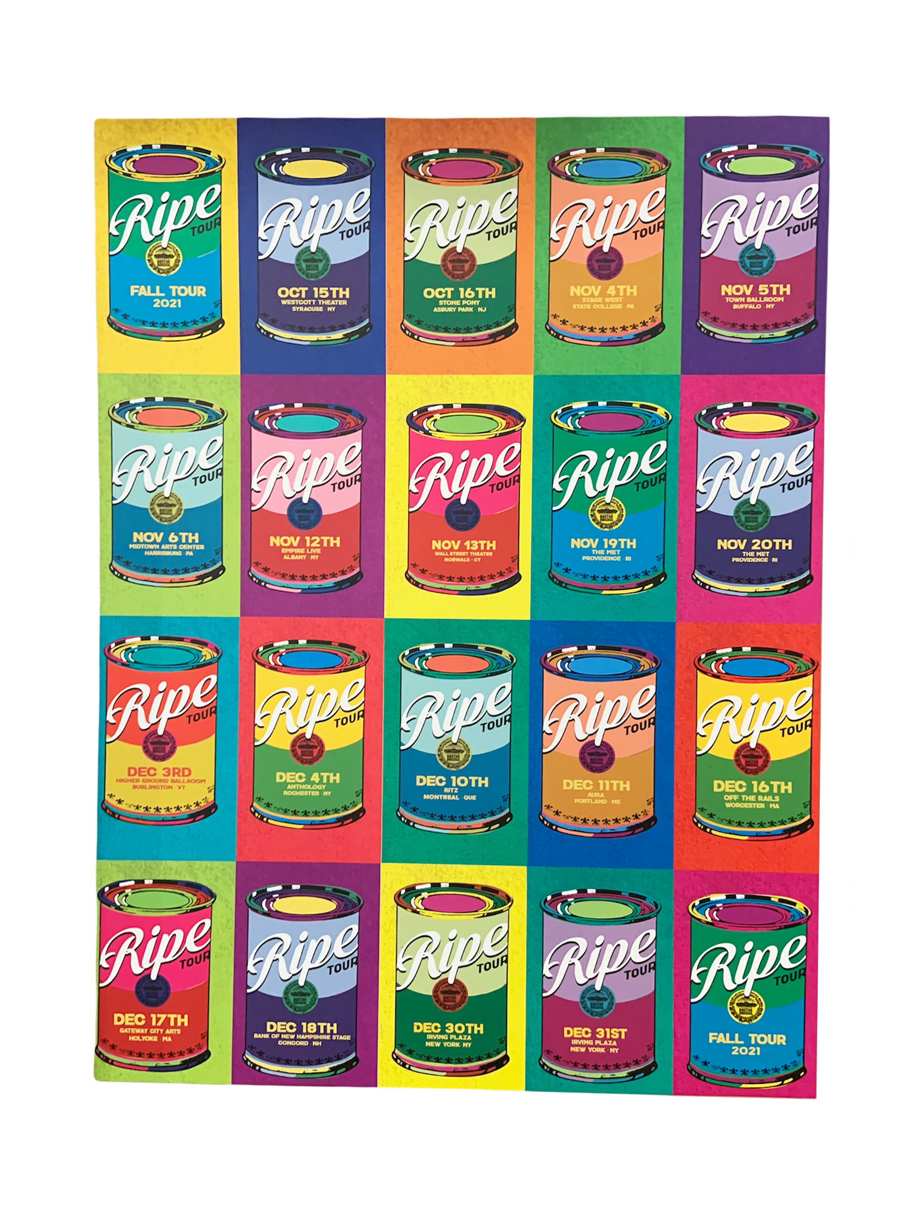 Ripe Fall 2021 Tour Poster